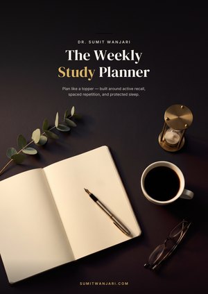 Cover of the Weekly Study Planner PDF